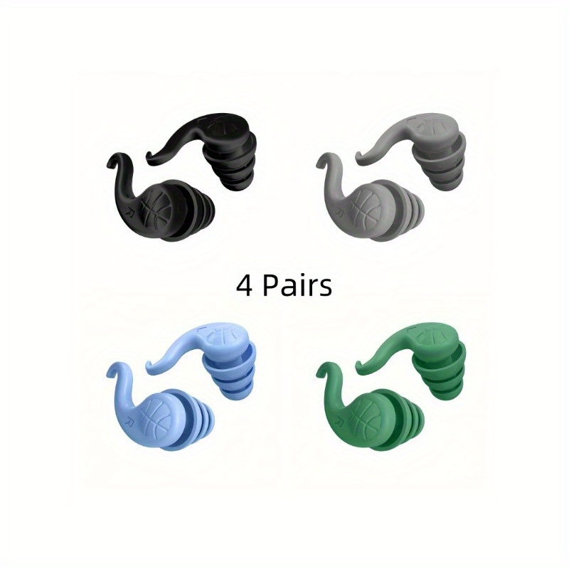 1/3 Pair Swimming Earplugs Reusable Silicone EarPlugs Waterproof Anti-noise EarPlugs For Diving Sport Swimming Surfing Showering