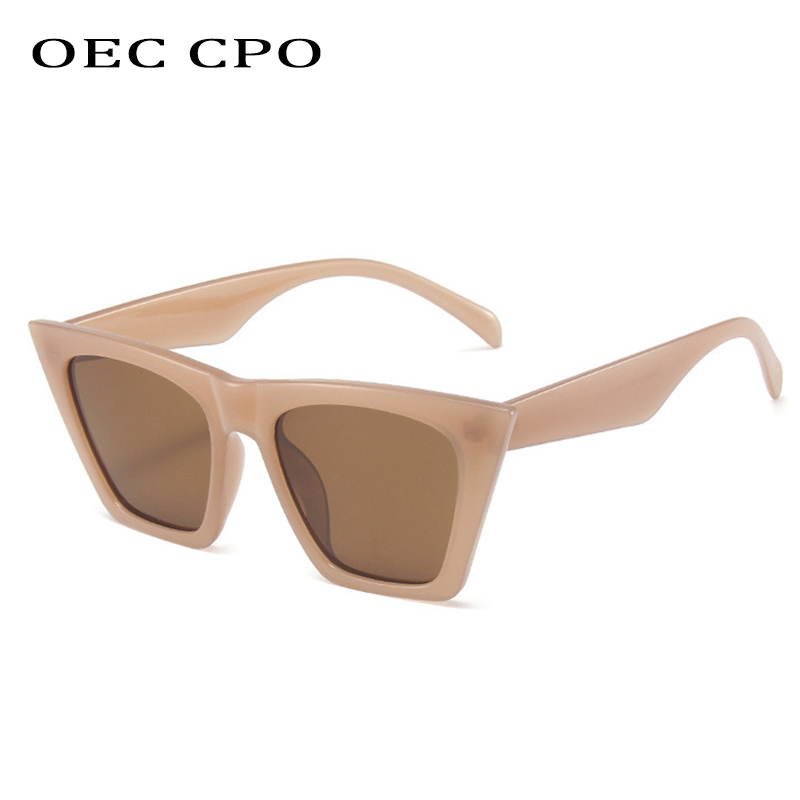 New Fashion Cat Eye Sunglasses Women Fashion Brand Designer Sun Glasses Female Trend Shades Brown Eyewear UV400 O947