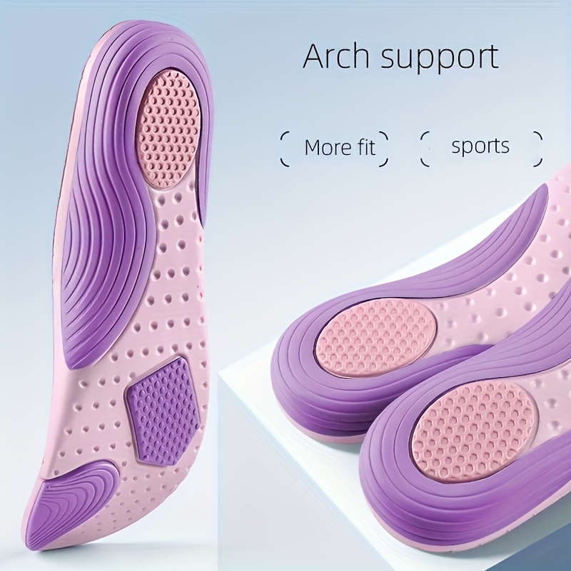 1 Pair Men Women Corrective Insoles, EVA High Arch Support Insoles Foot Support Insoles, Sports Shock Absorbers for Boots