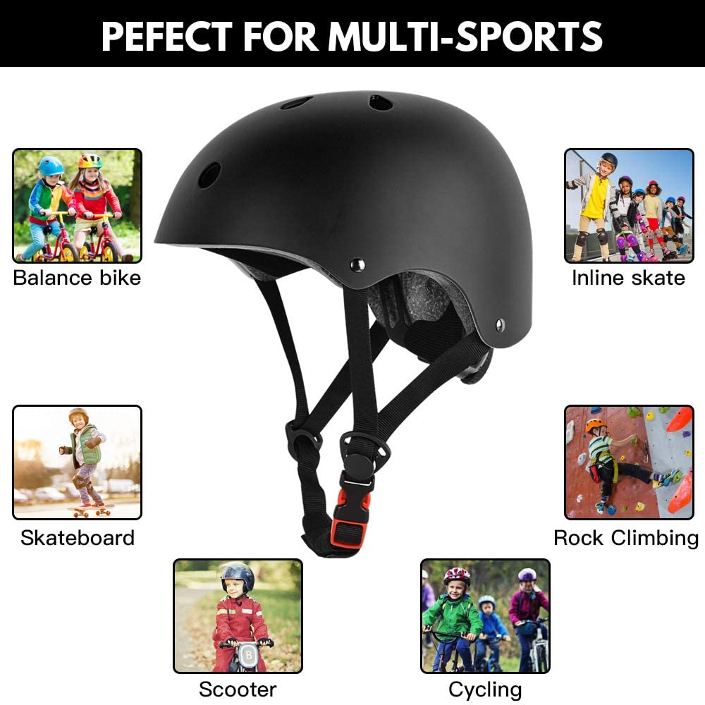 1Pcs Skateboard Bike Helmet, Lightweight Adjustable, Multi-Sport for Bicycle Skate Scooter,Bicycle Helmet,Outdoor Skating Suit