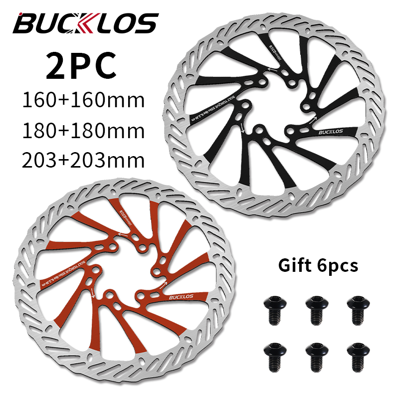 2PC BUCKLOS Bicycle Brake Disc 160MM 180MM 203MM Bike Hydraulic Disc Brake Rotor G3 AM BMX MTB Rotor for SHIMANO SRAM