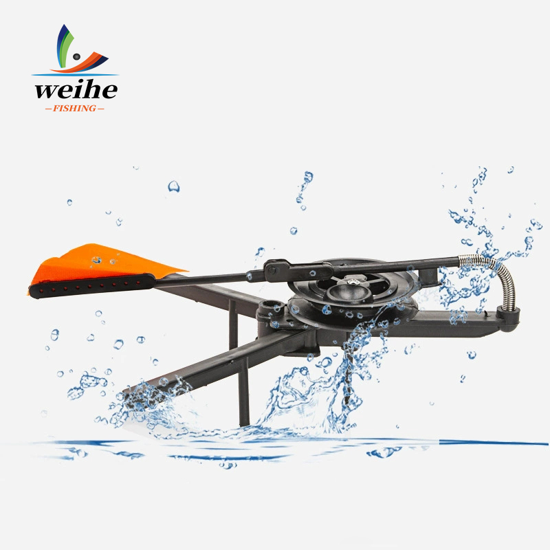 WEIHE 1pcs Winter Ice Fishing Flag B Black Folding Triangle Fishing Table Portable Ice Fishing Rod