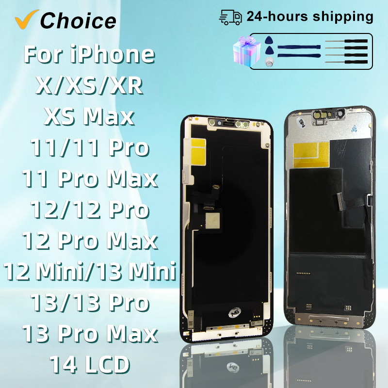 OLED GX For iPhone X XS Max LCD Display With 3D Touch Screen For iPhone 11 12 Pro Max 12 Mini LCD 13 True Tone Digitizer
