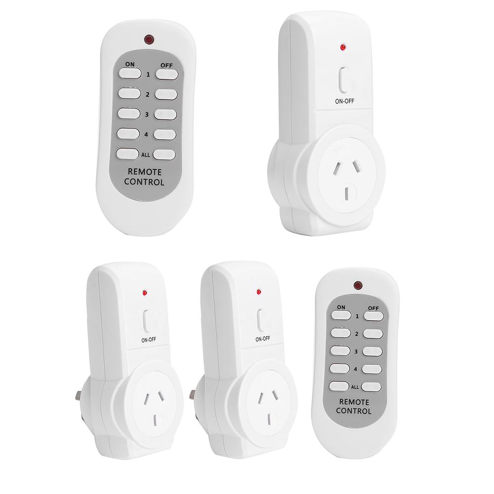 433.92MHz Smart Socket 240V 50Hz 10A Wireless Remote Control On/Off Wireless Remote Control Socket Portable for Light Lamp lightify