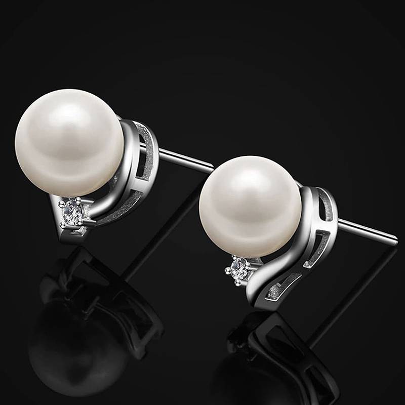 Huitan Elegant Cross Triangular Design Stud Earrings for Women Fashion Party Wedding Accessories Fancy Jewelry with Chic CZ