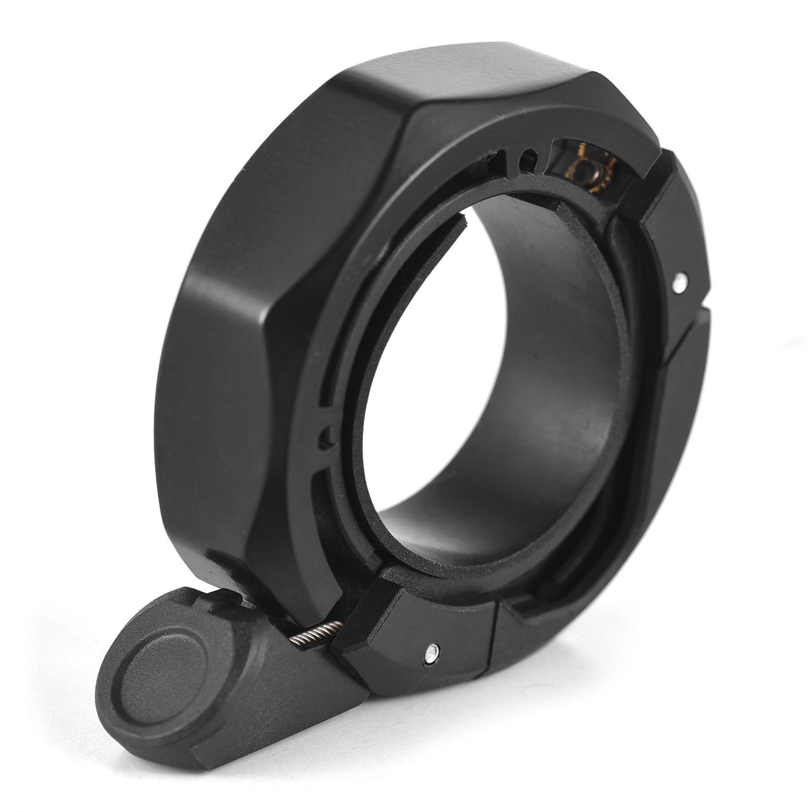 Bike Bell Aluminum Alloy Compact Cycling Ring Bell with Adjustable Adapter for 22.2mm‑31.8mm Handlebar