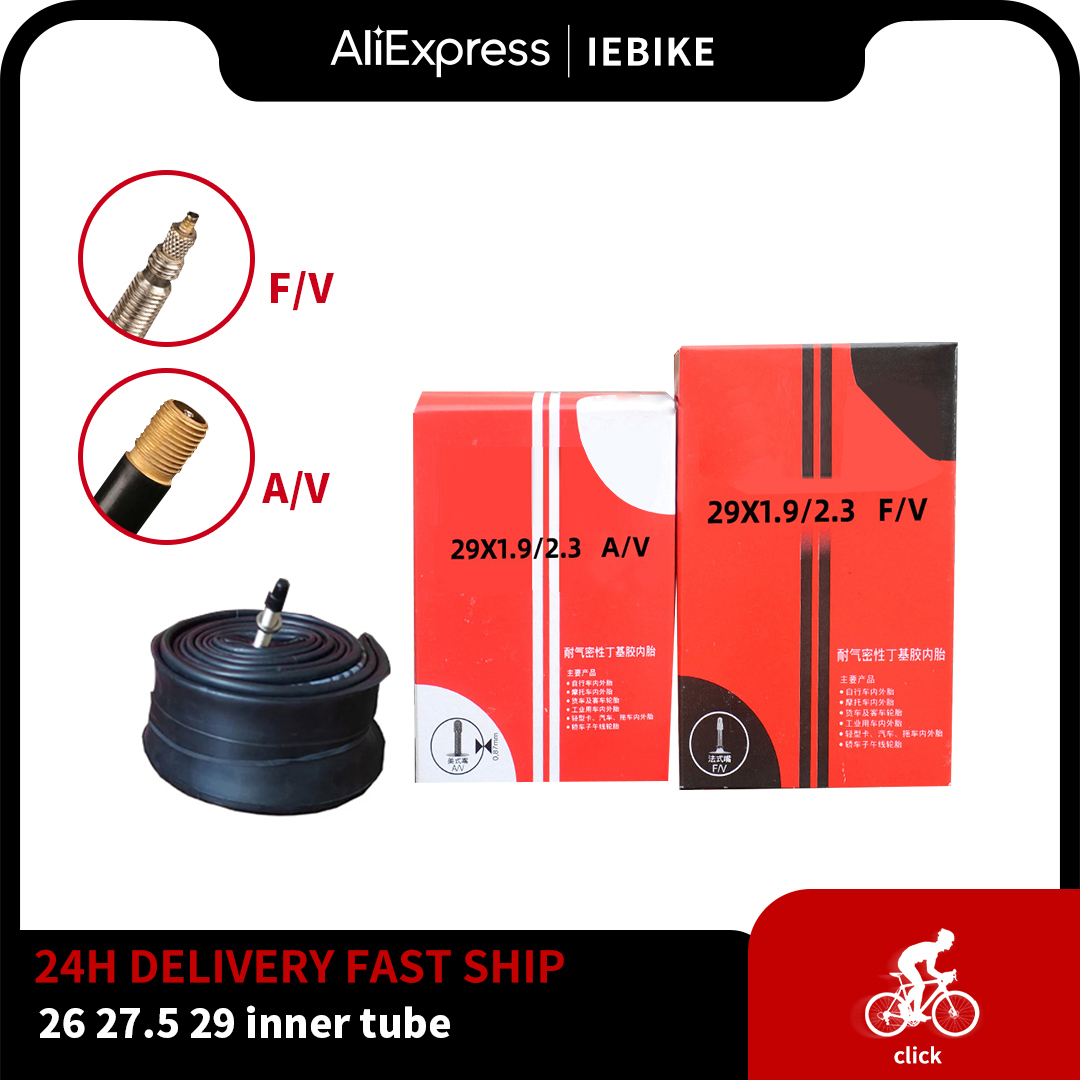 Bicycle Inner Tube MTB bike 1pc Tires 26 27.5 29 inches 1.5/1.75 1.9/2.125 2.3/2.4 A/V F/V Cycling butyl Inner Tube