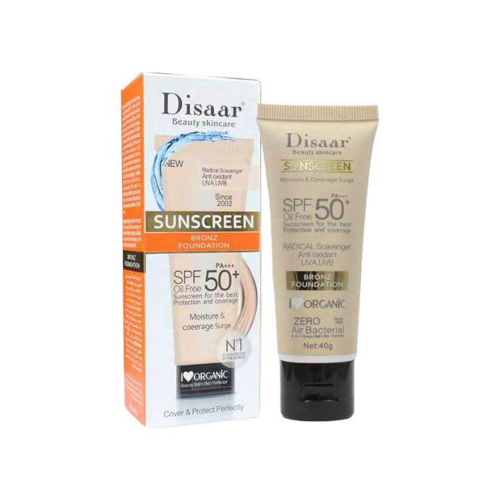 Disaar SPF 50 Foundation Moisturizer Natural Sunsc