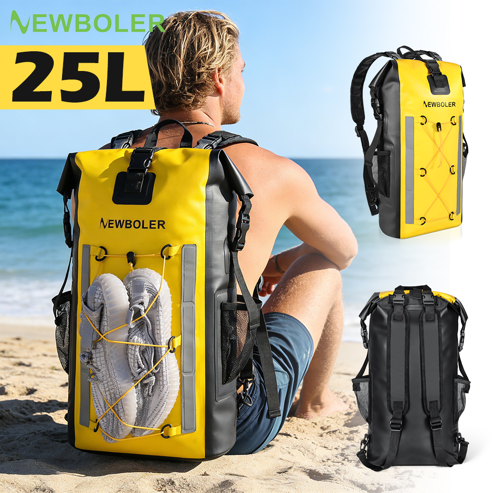 Waterproof Kayak Dry Bag Drift Swimming Backpack Large River Trekking Shoulder Beach Diving Dry Rafting Canoeing PVC Camping Bag