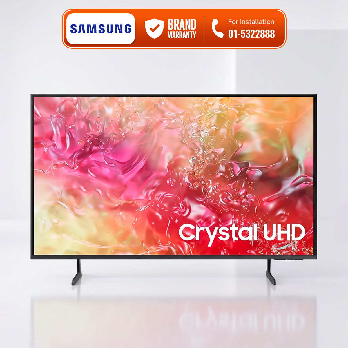 SAMSUNG 65 inch Crystal 4K UHD Smart TV = UA65U8500FR With Crystal 4K Processor, Slim Design, and 3 years of full warranty.