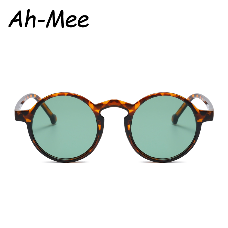 New Small Round Simple Sunglasses Men Women Vintage Brand Designer Black Sun Glasses Rivet Shades Female Ladies UV400