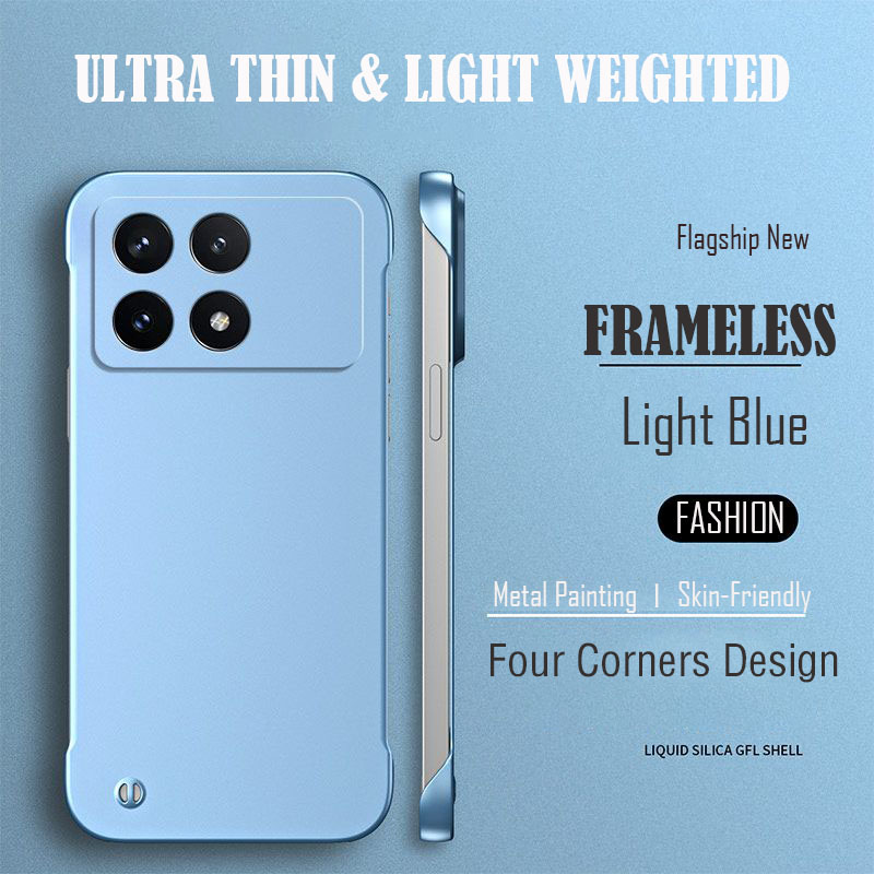 For Magsafe Magnetic Soft PC Slim Thin Heat Dissipation Phone Case For XIAOMI POCO F6 F7 Ultra X6 X7 Pro Cover Cases