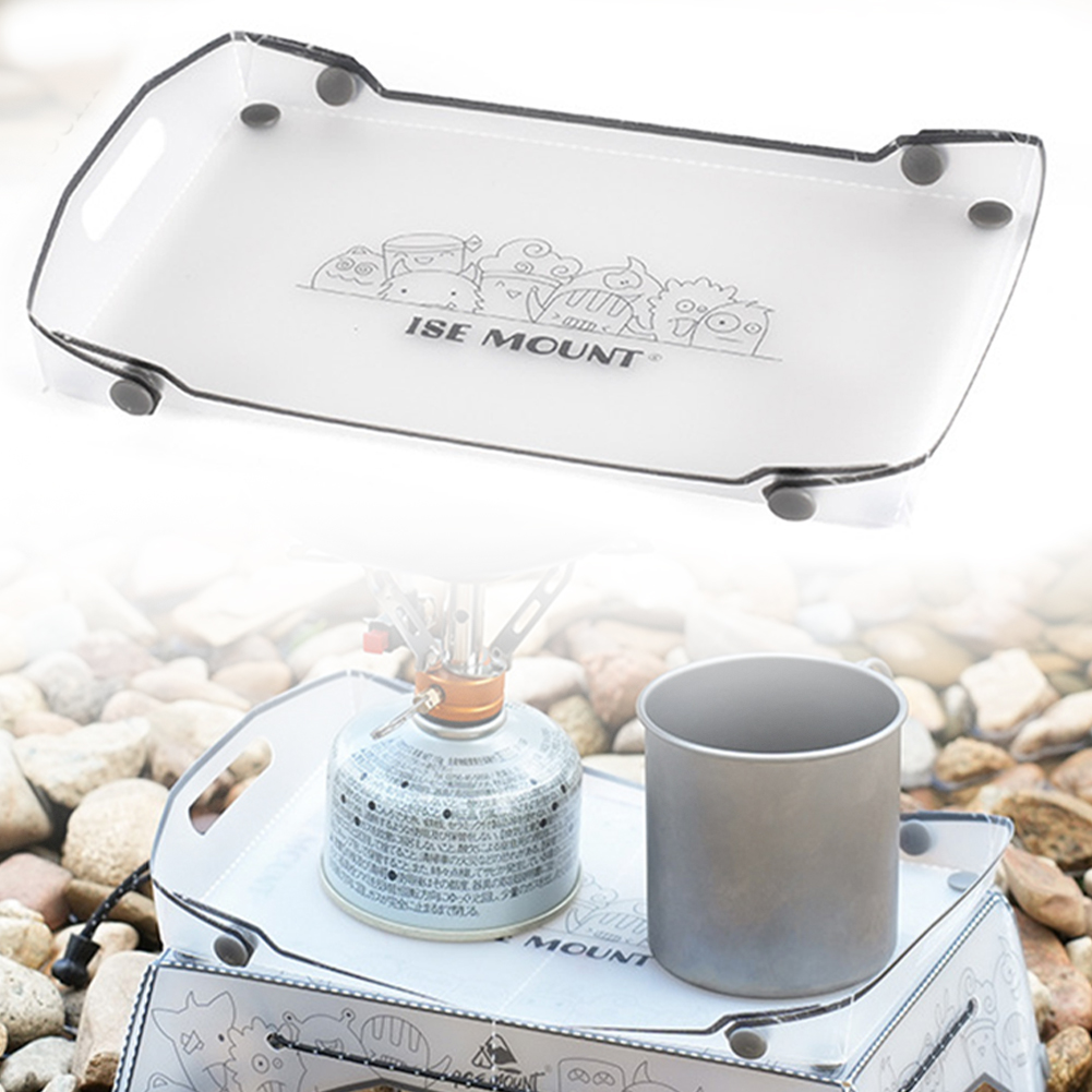 Small Backpacking Table Ultralight Outdoor Fishing Furniture Portable Mini Dining Table Multifunctional for BBQ Picnic