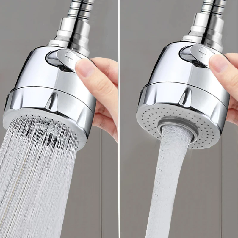 New 2/3 Modes Sink Faucet 360° Rotation Filter Extension Tube Shower Water Saving Tap Universal Kitchen Gadgets Accessories