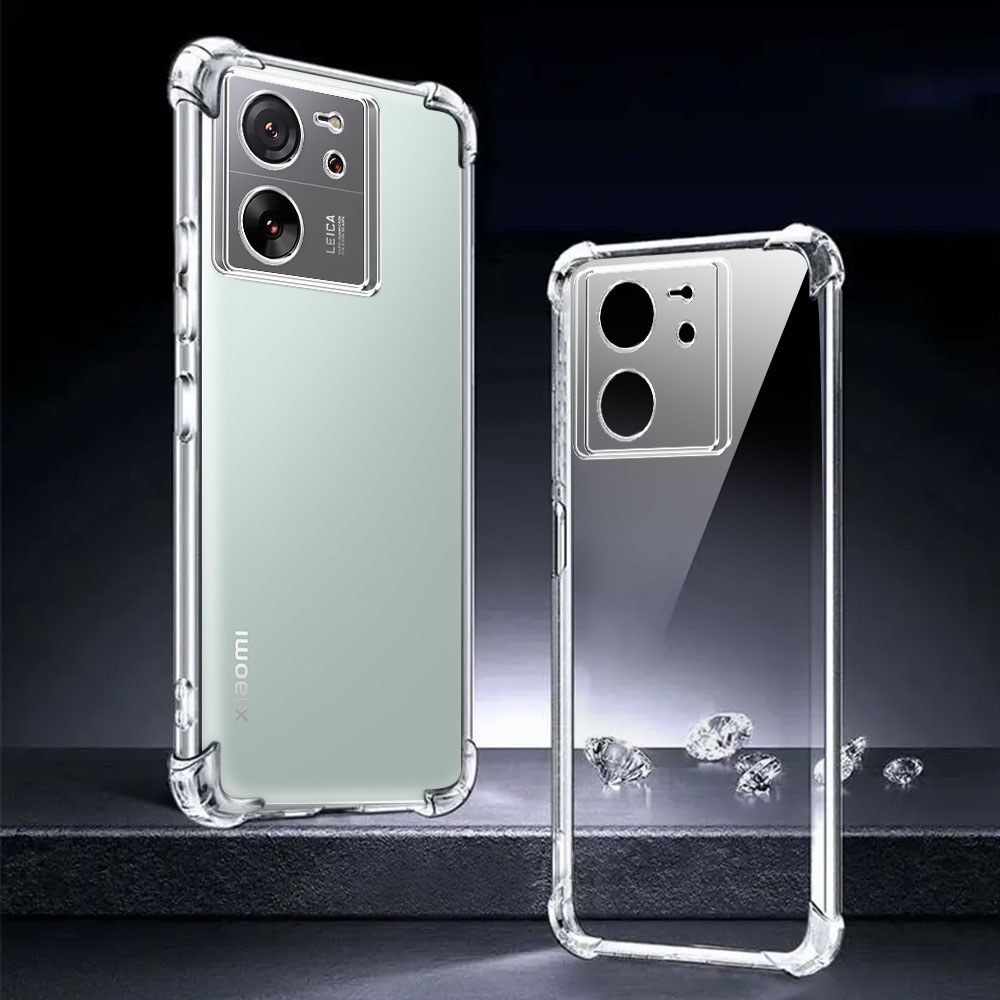 Phone Case For Xiaomi 13T 12T Pro Mi 13 12 Lite Xiaomi 13 Pro 13 Ultra Case Soft Silicone Airbag Shockproof Clear TPU Back Cover