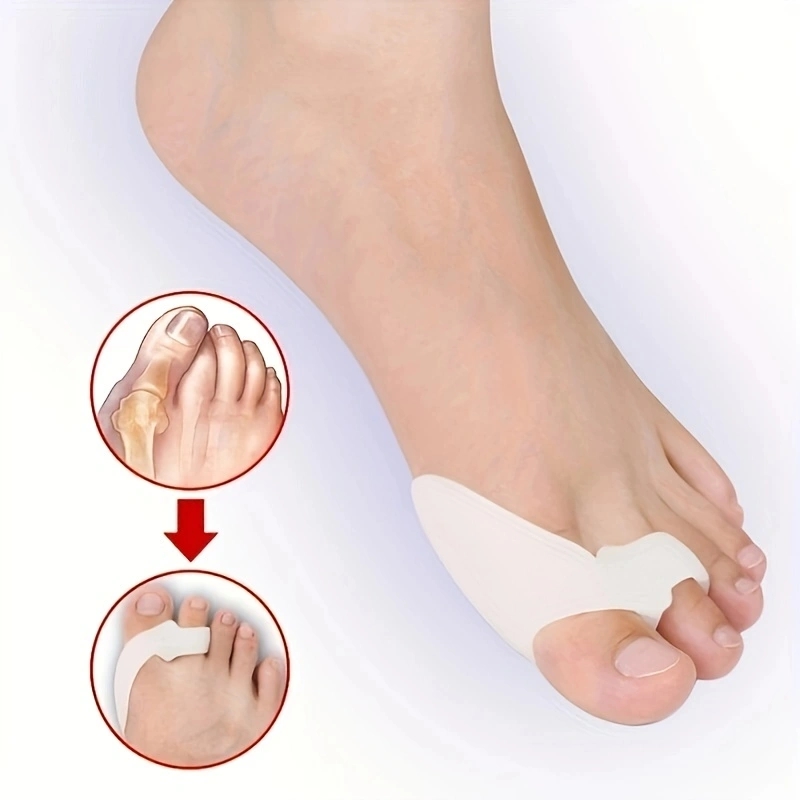 1 Pair Silicone Toe Splitter & Big Toe Flip Corrector Overlapping Toe Care for Aligned Toes
