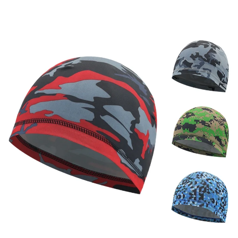 1/3pcs Summer Sweat-absorbent and Breathable Riding Cap Ice Cloth Sunscreen Bicycle Headscarf Helmet Lining Sports Running Cap