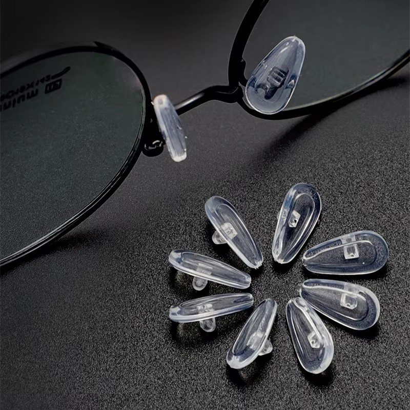 10Pair Air Chamber Silicone Anti Slip Nose Pads Screw-in For Eyeglasses Eyewear Glasses Accessories
