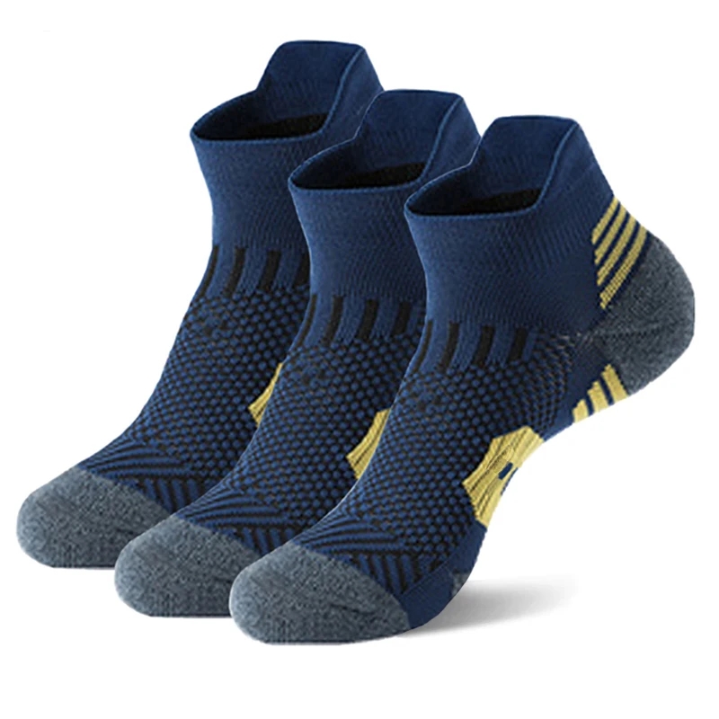 5Pair/Set Professional Fitness Sports Socks, Cotton Non-Slip Running Socks For Men Women Short Quick-Drying Basketball Training