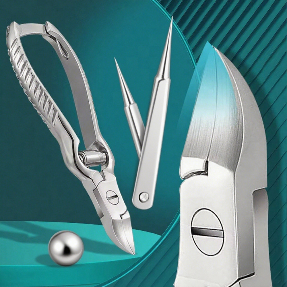 1Pc Nail Clippers For Thick Or Ingrown Toenails Super Long Handle Nail Trimmer Cutter Professional Manicure Pedicure Tools