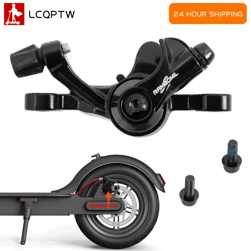Universal Disc Brake Calipers Line Pulling Disc Brake Solid Aluminium Alloy Electric Scooter Rear Brake Caliper Accessories