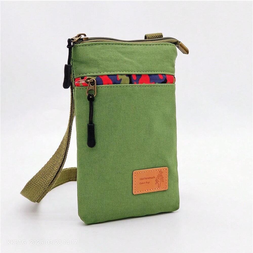 Mini fashionable crossbody bag, fabric coin purse, waterproof and versatile new Korean-style small bag