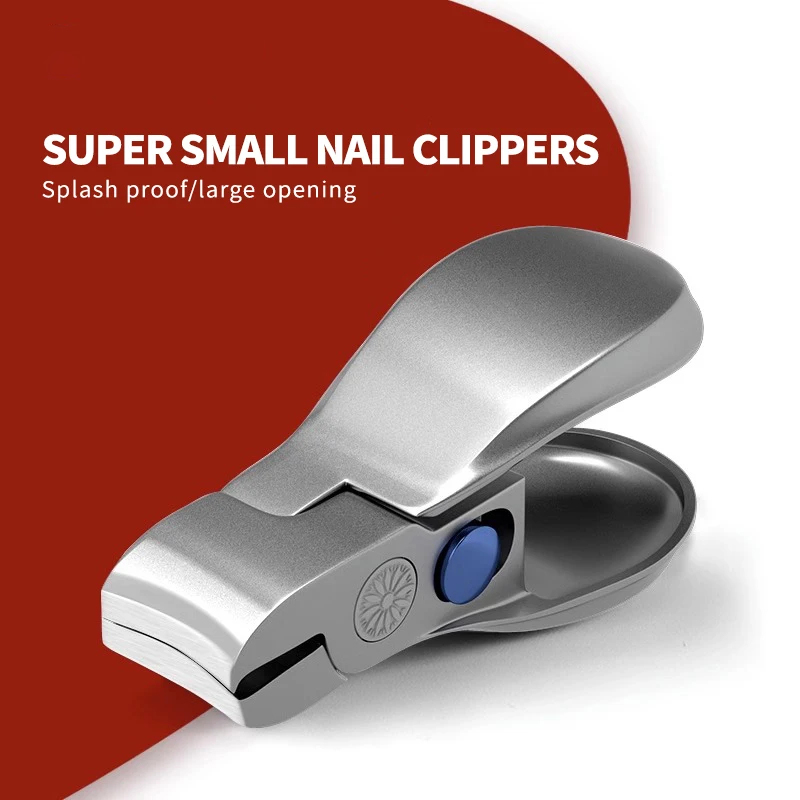 Professional Mini Nail Clippers High Quality Stainless Steel Large Opening Manicure Fingernail Cutter Ingrown Toenail Scissors