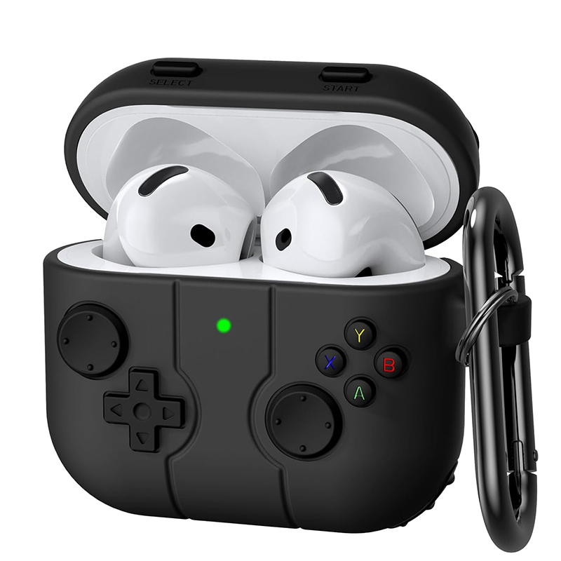 For Original Airpods Pro 3 Case Carbon Fiber Texture Soft Silicone Earphone Case Shockproof With Hook For AirPods Pro3 3rd Cover
