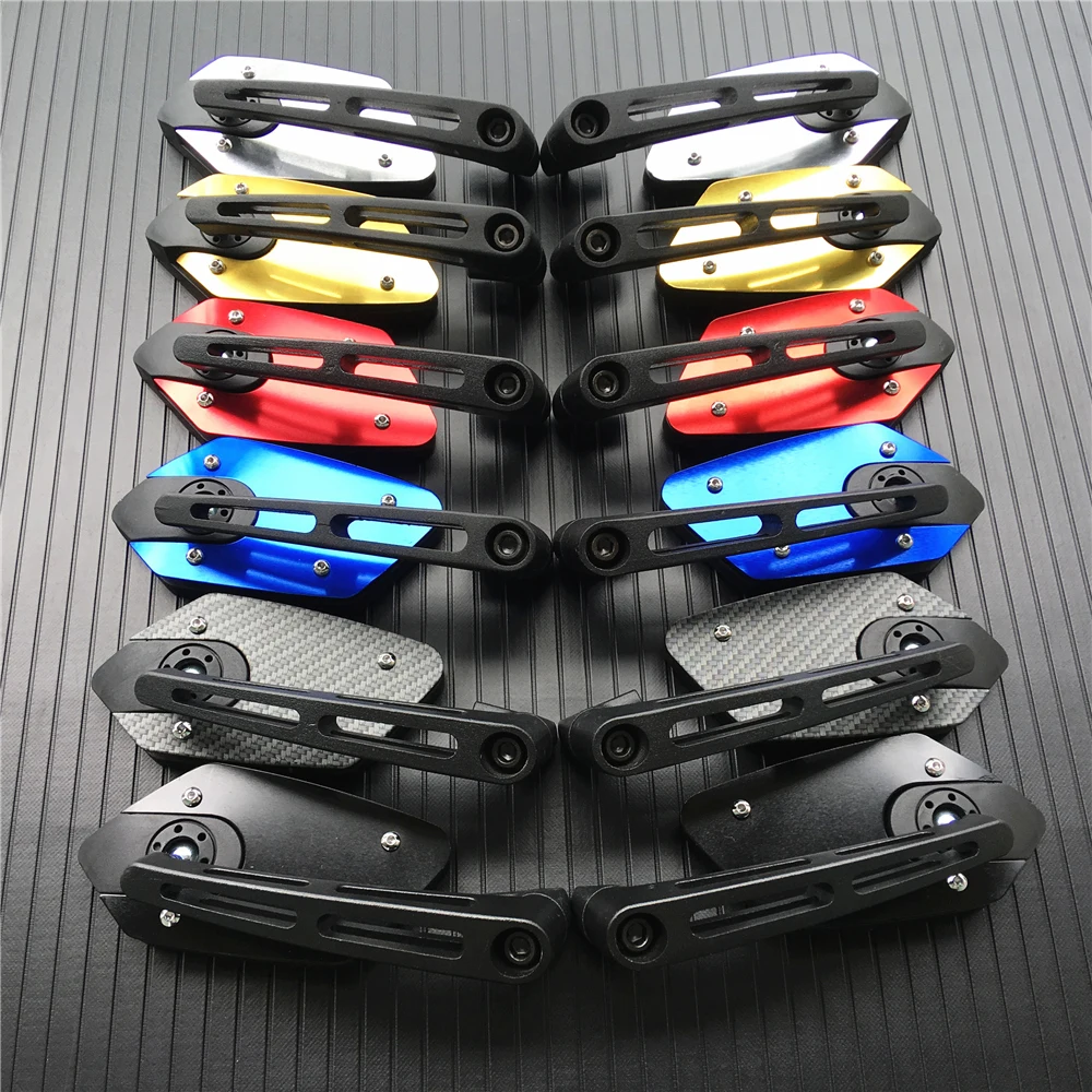 Universial 8mm 10mm Rearview Mirrors Motorcycle Aluminum ABS Rotatable HD Vision Side Mirrors Rear View Mirrors Accessories