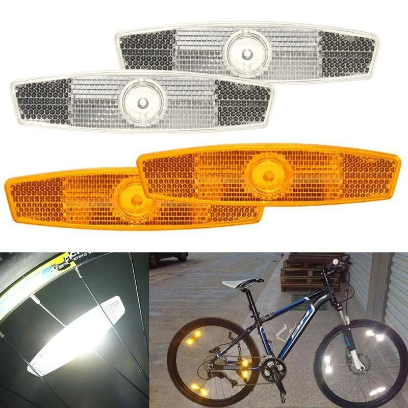 4pcs Warning Bicycle Spoke Reflector on Bicycle Wheel Bike Reflective MTB Road Cycling Reflector Safe Cycling Accessories