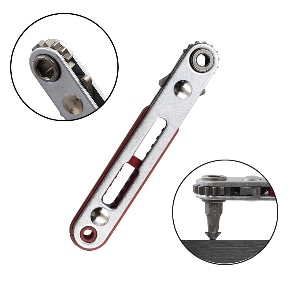 1 Pcs For Mini Ratchet Wrench Hexagon For Torx Bidirectional Control Screwdriver Drill Bit Flat Head Screwdriver