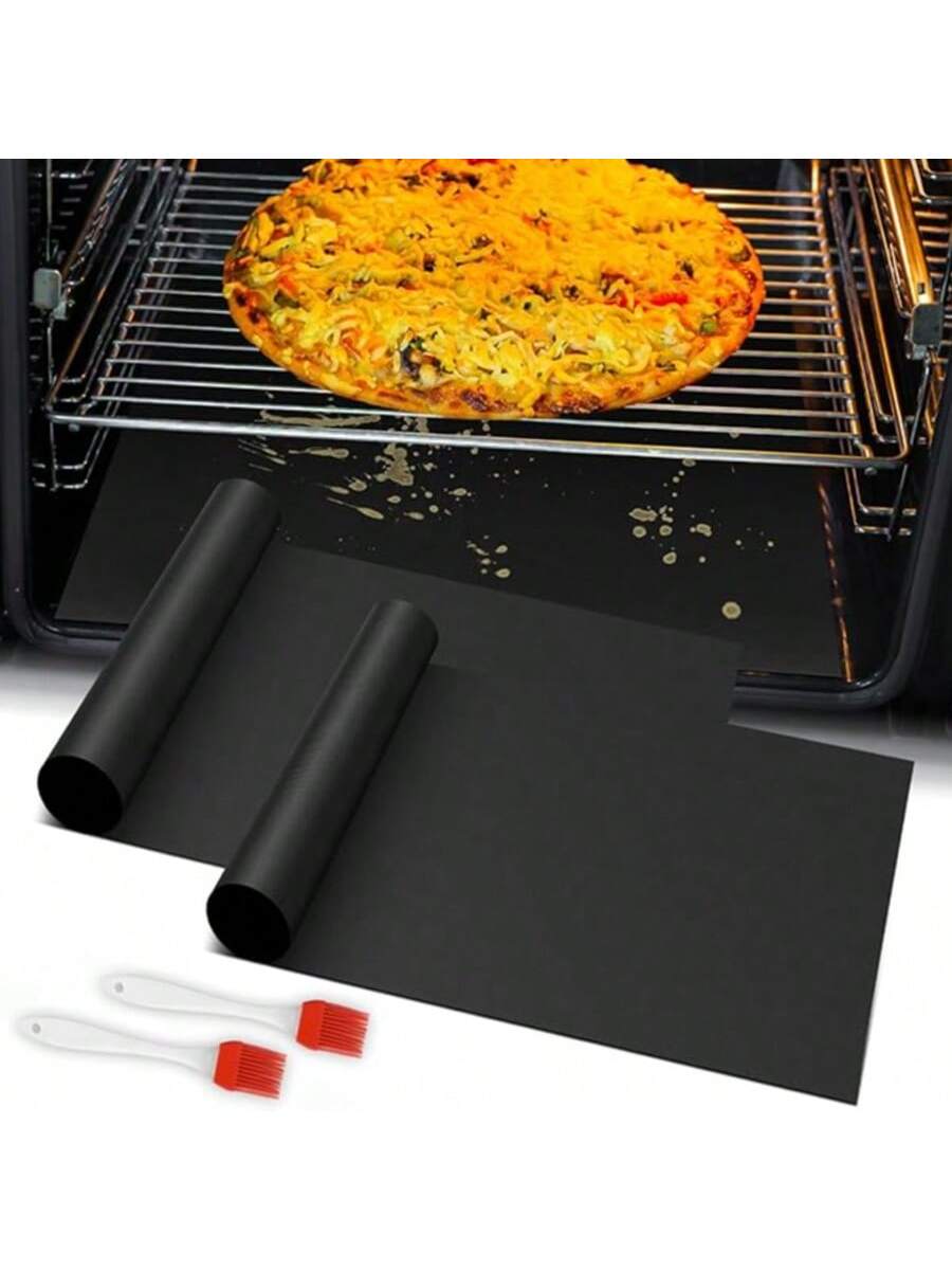 Heavy duty oven lining reusable baking mat suitable for electric stoves air fryers barbecue mats PTFE sheet