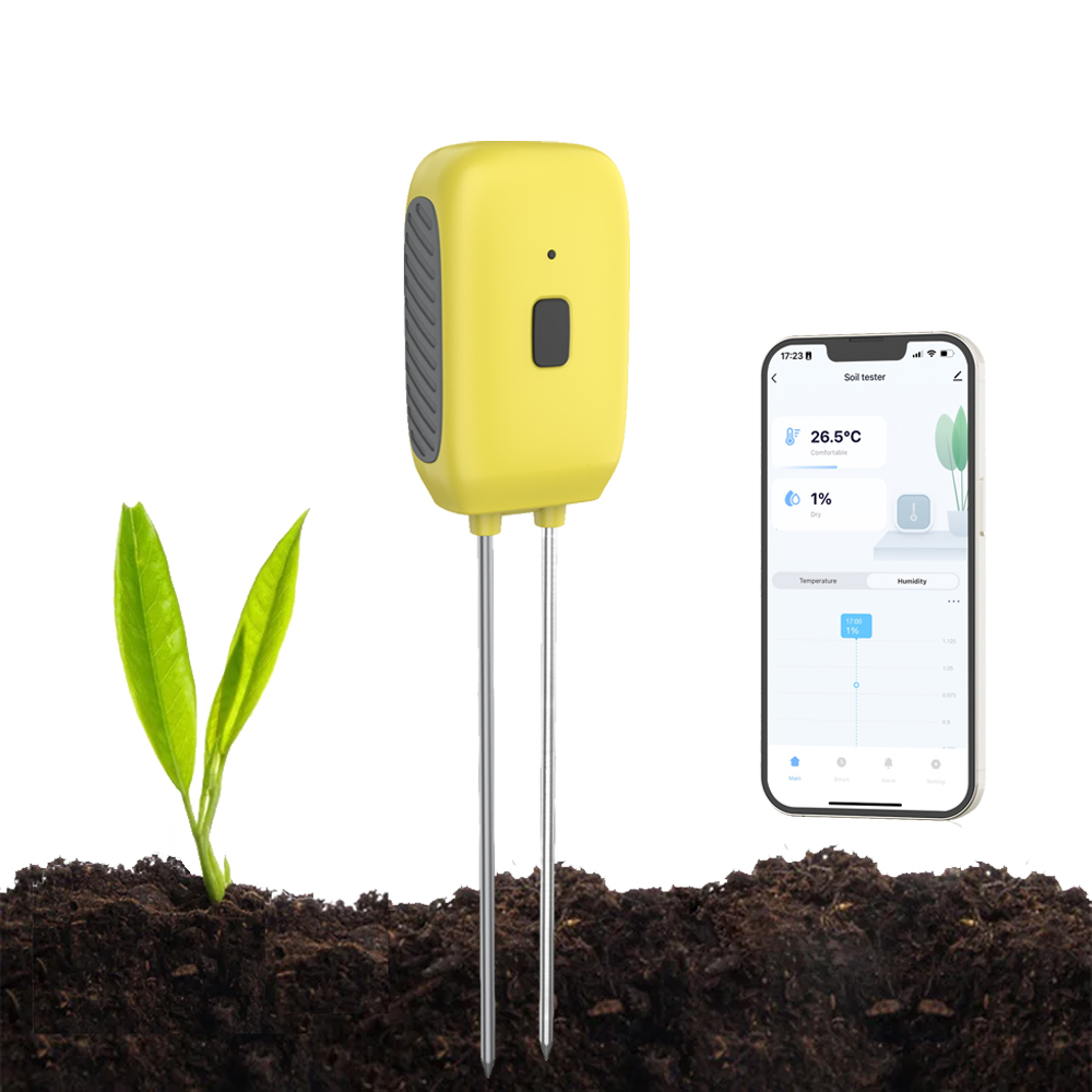 2X Tuya Zigbee Smart Soil Tester Temperature and Humidity Meter Thermohygrometer Garden Automation Irrigation Detector