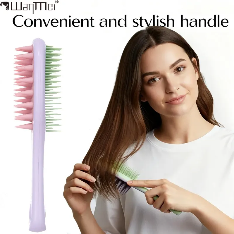 2in1 Silicone Shampoo Brush Scalp Massager for Hair Care Soft Bath Brush for Exfoliating and Relaxation Hair & Bath Accessories