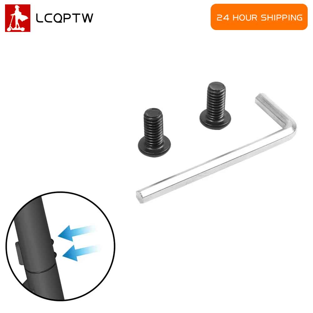 Front Fork Tube Pole Base Mounting Screws with Wrench For Electric Scooter for Ninebot Es1 Es2 Es4 Handelbar Nut Screw Set