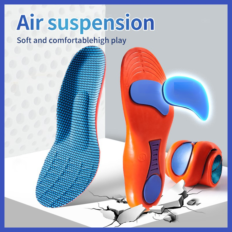 1 Pair Elastic Arch Support Pads, Slip-On Foot Protectors, Shock-Absorbing Running Insoles for Men & Women