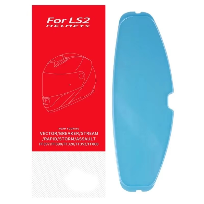 FF390 Breaker Full Face Helmet Lens Extra Helmet Visor with Anti-fog Film Holes Only for LS2 FF390 Motorcycle Helmets
