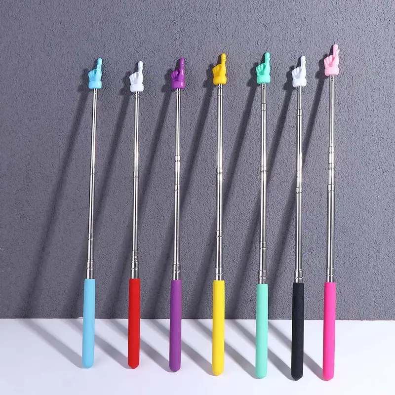 1/2pc White Board Teacher Supplies Meeting Teacher'S Special Pointer Finger Reading Guide Preschool Teaching Tool Teaching Stick