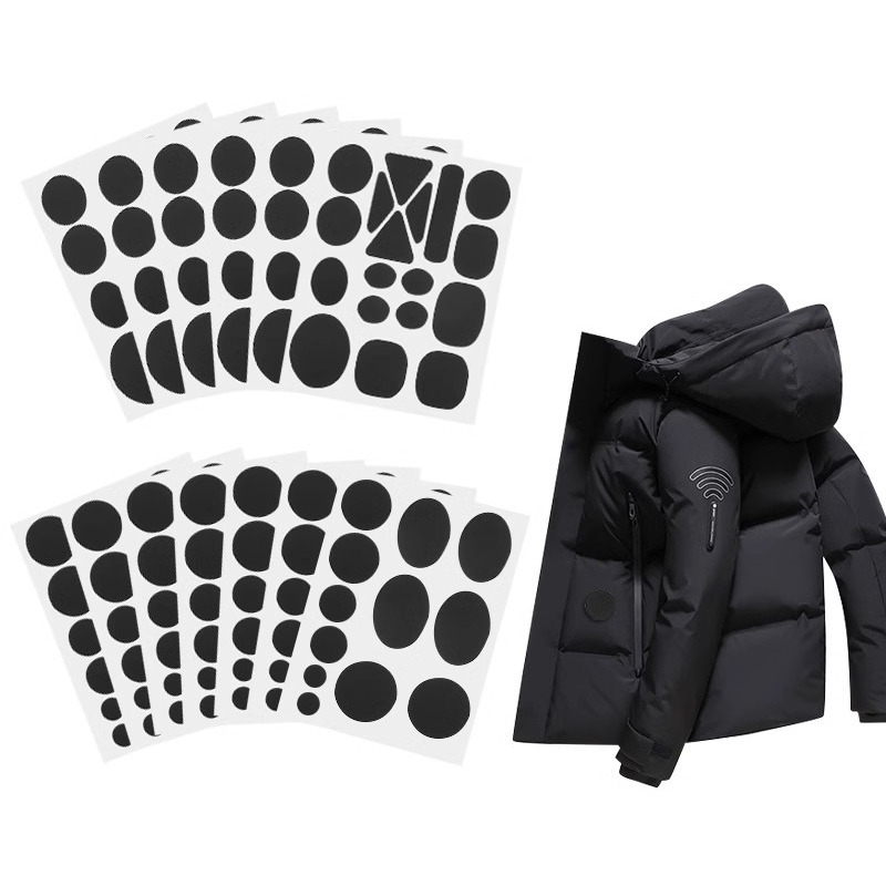 1Set Self-Adhesive Clothing Repair Patches Assorted Shapes Universal Durable Fabric Fixes For Down Jackets And GarmentsHot