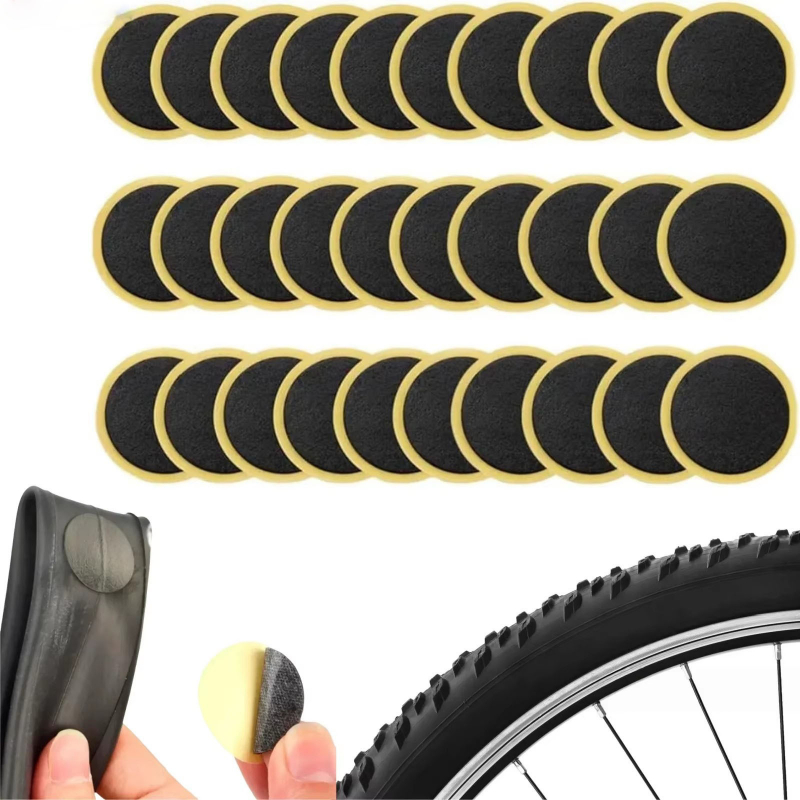 6-30Pcs Bicycle Tire Patch Repair Tool Tyre Protection No-Glue Quick Drying Fast For MTB Bike Inner Tube Glueless Patches