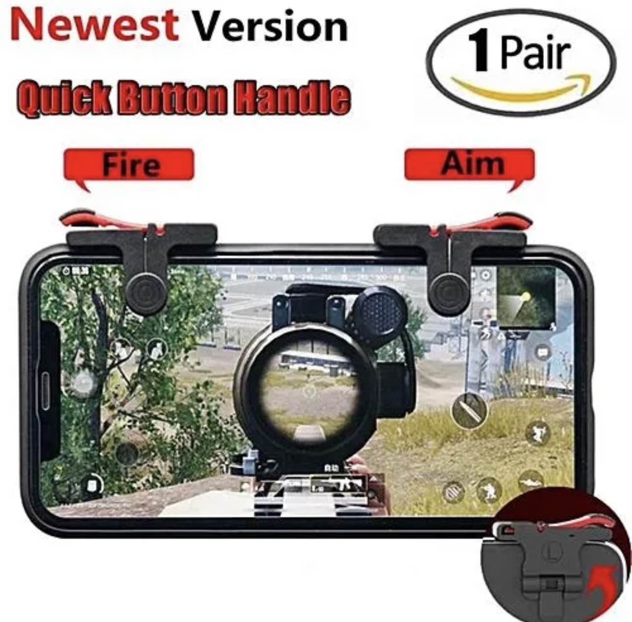 PUBG Mobile Phone Shooter Controller Gaming Trigger Gamepad Fire Button Handle