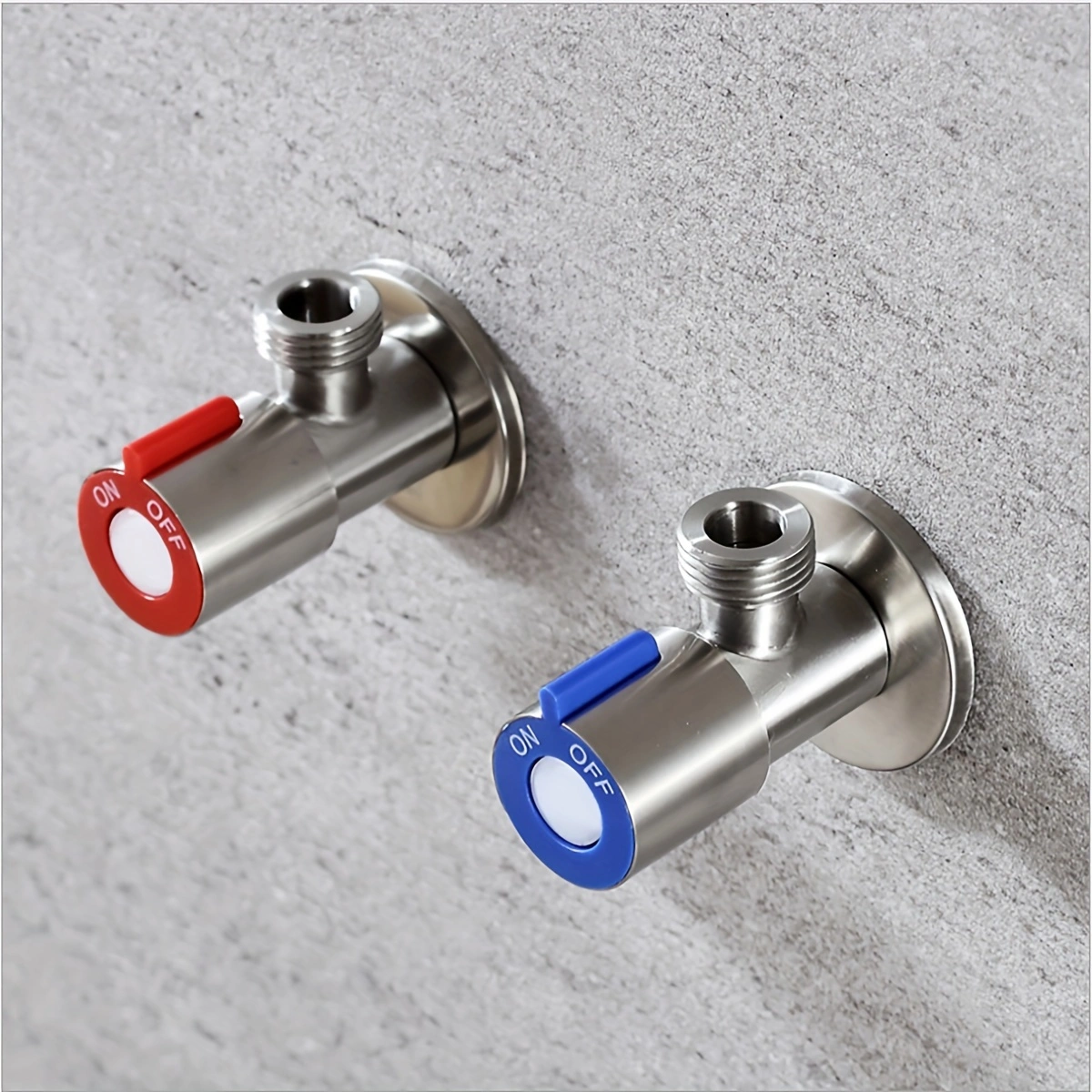 1pc Stainless Steel Hot And Cold Angle Valve, Large Flow Drain Toilet Water Stop Valve Triangle Valve Switch