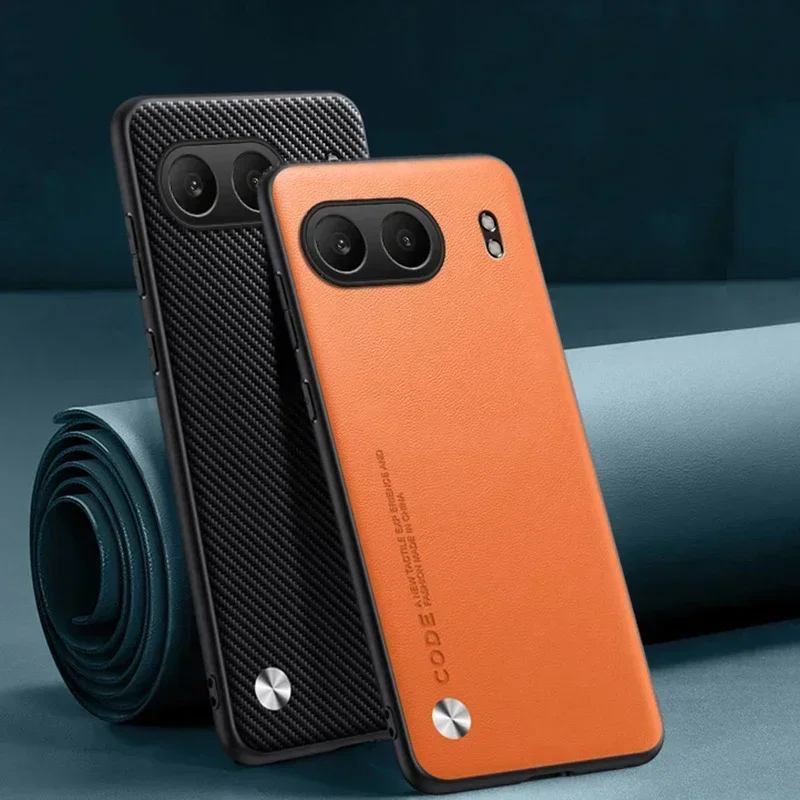 EUCAGR Luxury Ultrathin PU Leather Phone Case For OnePlus Nord 4 Plain Skin Shockproof Soft Back Cover For OnePlus Nord4