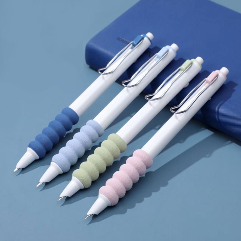 1 Piece Soft Grip Fountain Pen 0.38mm Simple Press Pen Replaceable Ink Sac Extra Fine Nib for Student School Office Stationery pen gpt