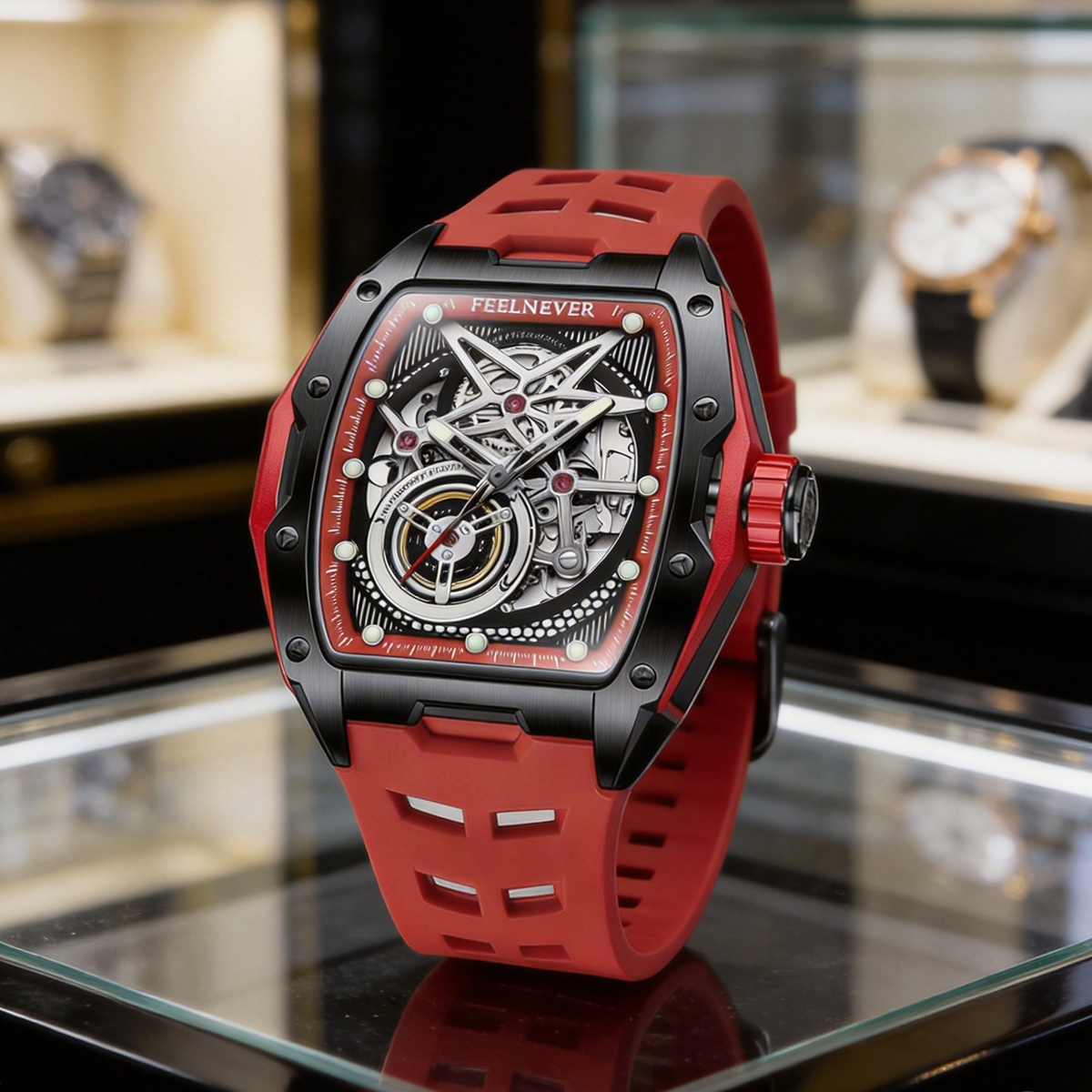 LIGE Luxury Men Mechanical Watch Casual Business 50m Waterproof with Sapphire Glass Lens Japanese Movement Reloj Hombre