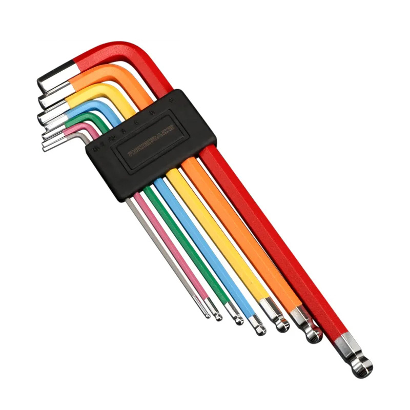 8Pcs Bicycle Hex Key Set Hexagon Spanner Flat Ball Opening Wrench MTB Road Bike Repair Tool Kit 1.5/2/2.5/3/4/5/6mm