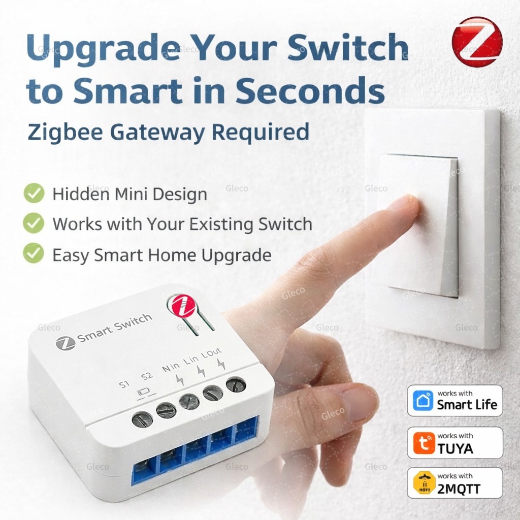 ZigBee Tuya Smart Switch Module Mini DIY Light Relay Breaker Smart Home Automation Work With Smart Life Alexa Hub Need