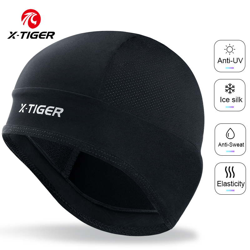 X-TIGER Summer Cycling Cap Breathable MTB Bike Cooling Ice Silk Men's Cap Outdoor Running Bicycle Helmet Hat Cycling Bandana