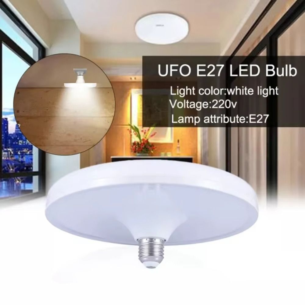 New 20-100W E27 LED Bulb Cold White Energy Saving Led Lamp Super Bright UFO Lamp for Home Kitchen Bedroom Garage