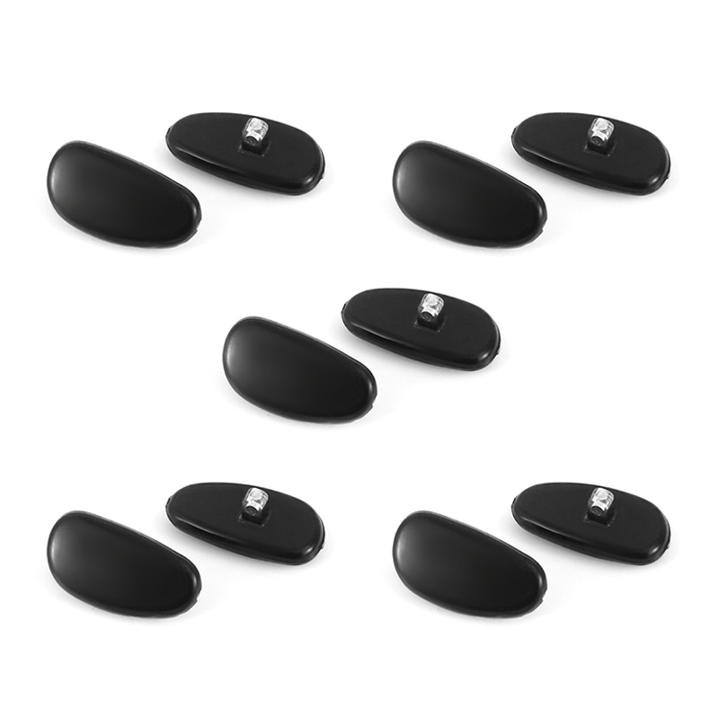 5 Pairs Silicone Nose Pads Anti Slip Hypoallergenic For Eyeglasses Sunglass Glass Spectacles Eyewear Titanium Frame Nose Pad